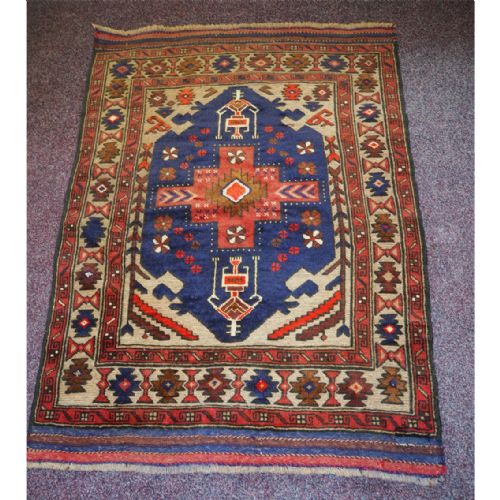 Gorgeous Vintage Tajikistan Tribal Wool Rug