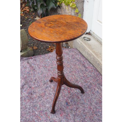 18th Century Oak Tripod Candlestand