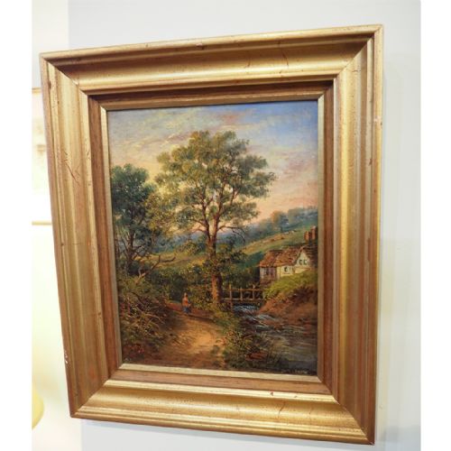Victorian Oil on Board Painting