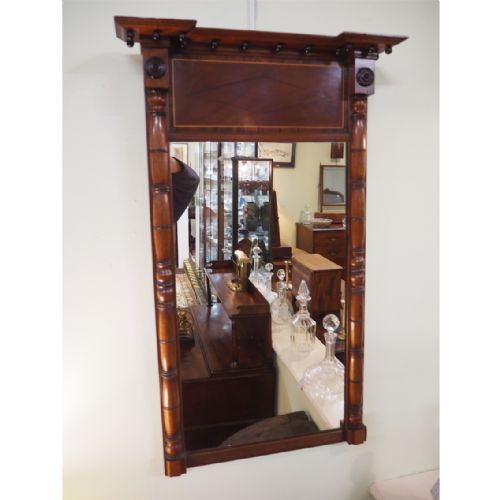 Georgian Mahogany Tall Pier Mirror
