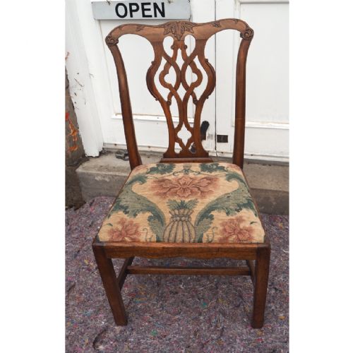 Georgian Chippendale Walnut Hand Chair