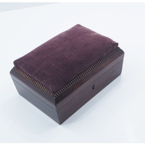 19th Century Rosewood Pin Cushion Box