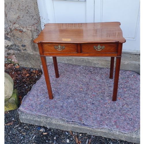 18th Century 2 Drawer Mahogany Table