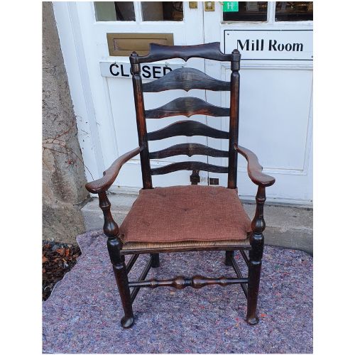 Sumptuous Large Ladder Back Arm Chair