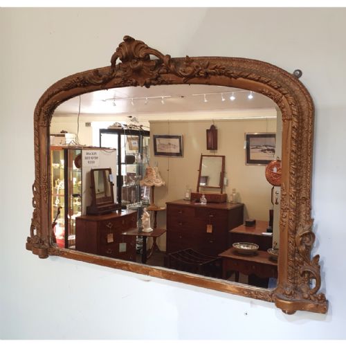 Victorian Giltwood Overmantel Mirror