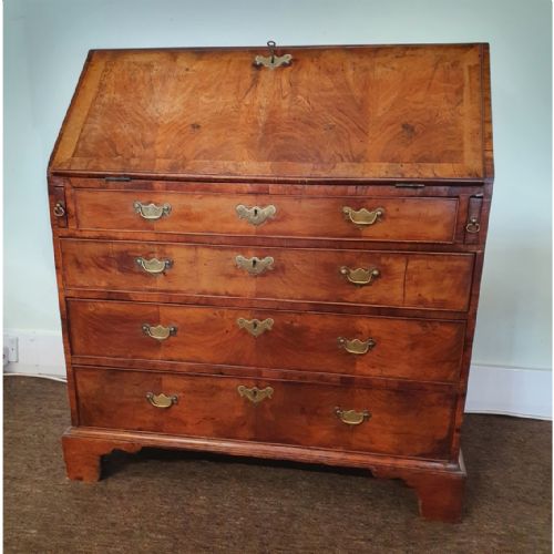 Small Early Georgian Walnut Bureau