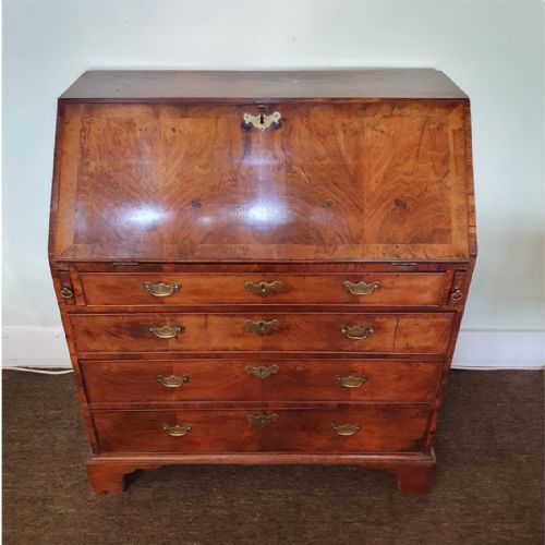fig 1. SMALL EARLY GEORGIAN WALNUT BUREAU