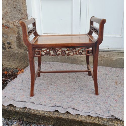 19th Century Chinese Hardwood Window Seat