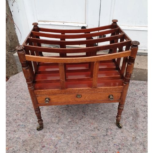 Late Regency Mahogany Magazine Holder