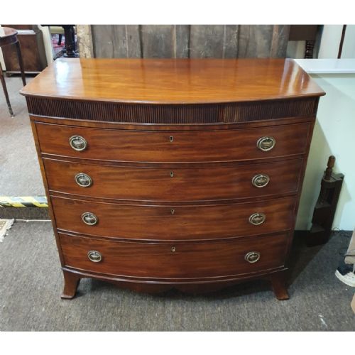 Bow-fronted Chest in the Manner of Gillows