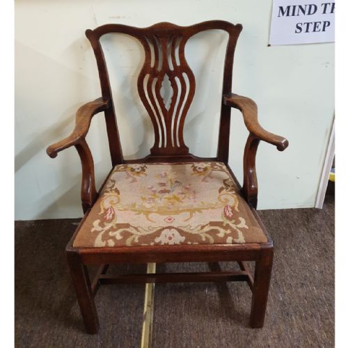 18th Century Walnut Arm or Desk Chair