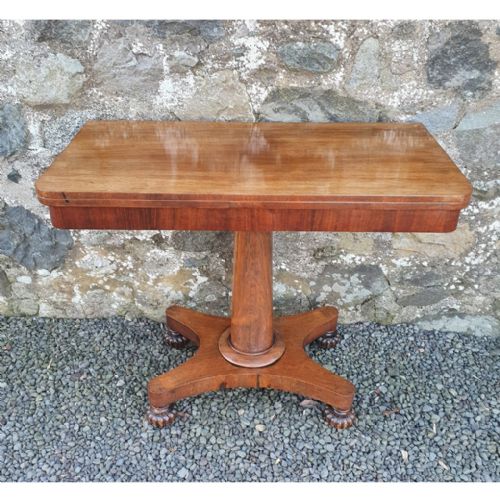 Classical Regency Rosewood Tea Table