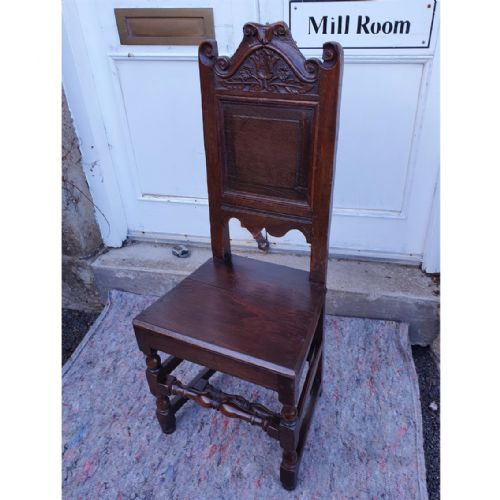 Late 17th Century Oak Hall Chair