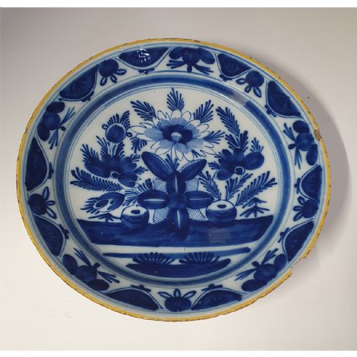 18th Century Dutch Delft Blue Charger