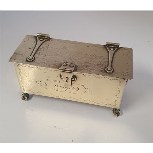 18th Century Dutch Brass Tobacco Box