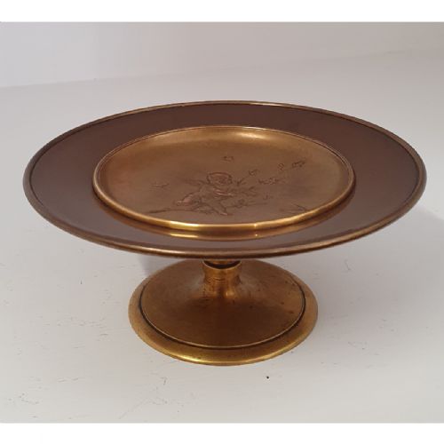 19th Century French Copper & Brass Tazza