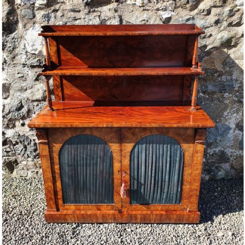 Superb Flame Mahogany Chiffioner by W & C Wilkinson, London