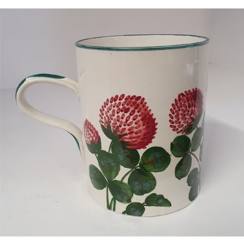 Rare Scottish Wemyss Tankard in Red Clovers