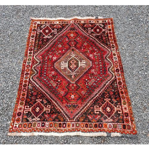 Traditional Persian Qashqai Wool Rug
