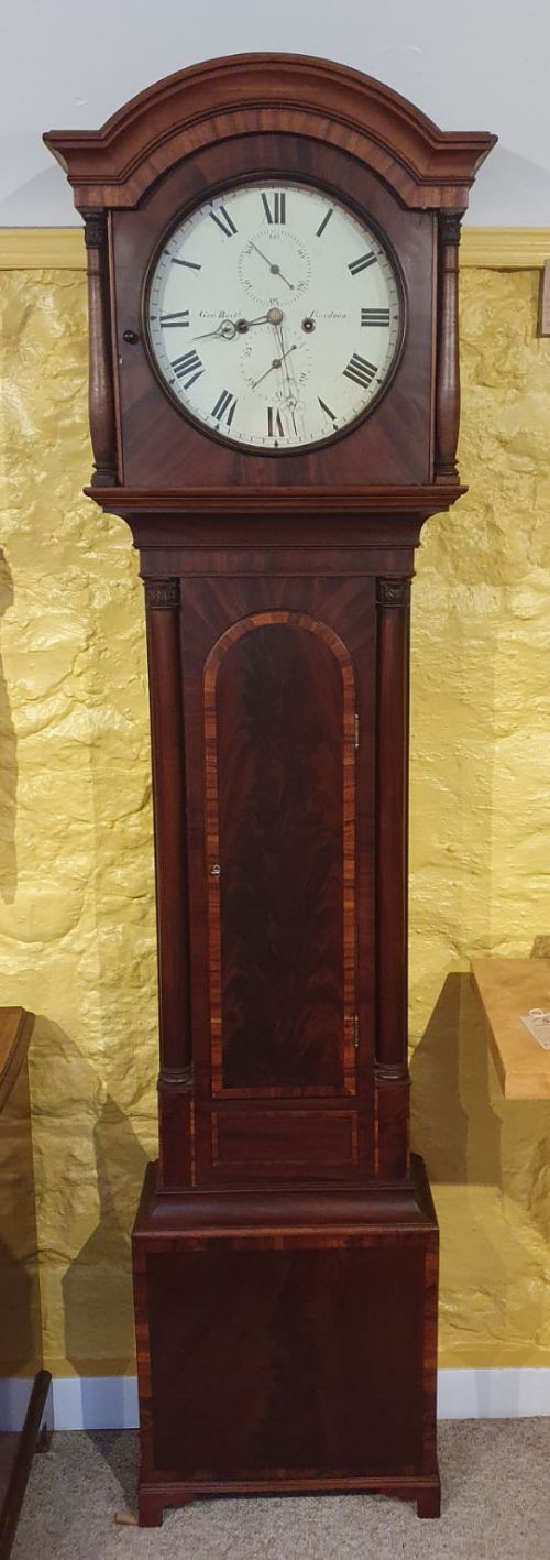 8  Day Scottish Mahogany Longcase Clock