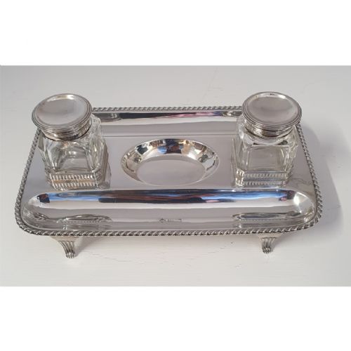 Rare Edwardian Scottish Silver Desk Set