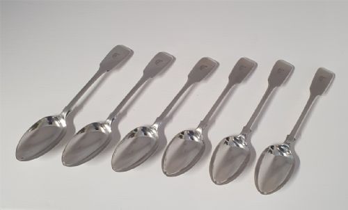 Superb Set of 6 Silver Elgin Spoons.