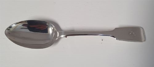 fig 1. SUPERB SET OF 6 SILVER ELGIN SPOONS.