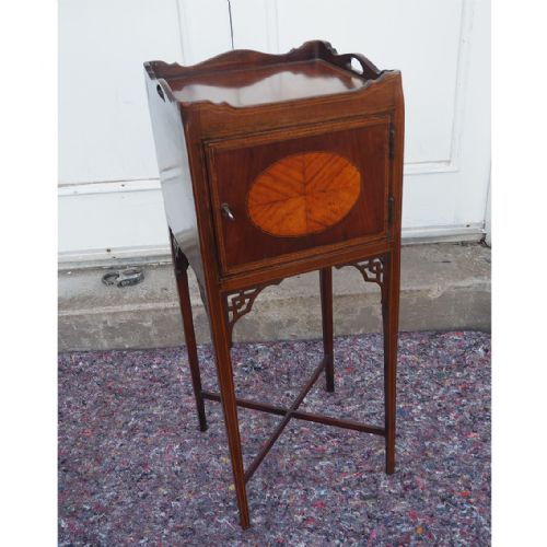 Georgian Style Inlaid Mahogany Bedside