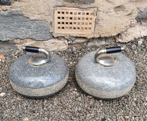 Good Pair of Scottish Granite Curling Stones