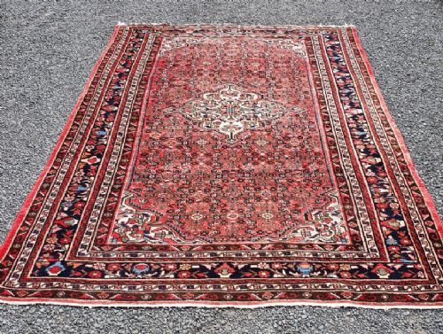 Vintage Persian Hamadan Wool Carpet