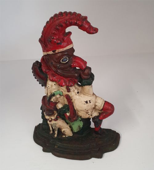 Rare Victorian "Negro" Mr Punch Doorstop