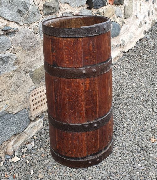 19th Century Coopered Oak Stick Stand