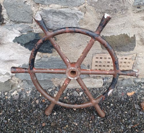 Early 20th Century Fishing Boat Wheel