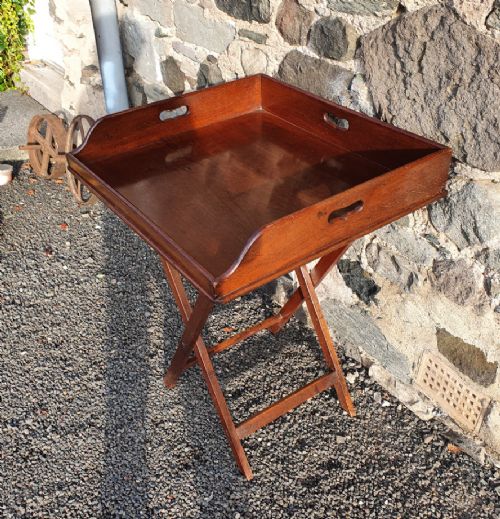 Large Georgian Mahogany Butlers Tray