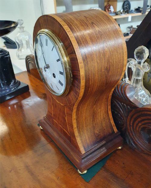 French Kingwood 8 Day Mantel Clock