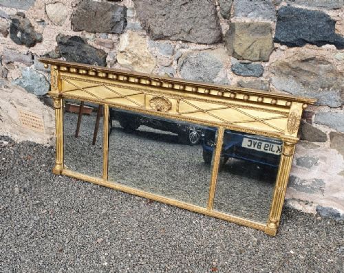 Regency Giltwood Overmantel Mirror