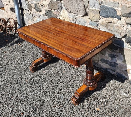 fig 1. Stunning Gillows Goncalo Alves Library Table
