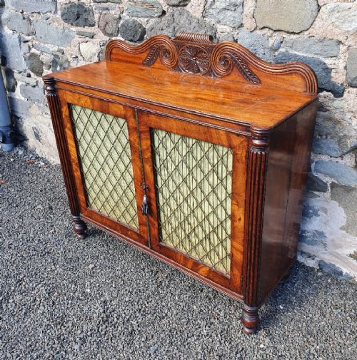 fig 1. Scottish Regency Mahogany Side Cabinet