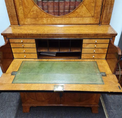 fig 3. Fine Small Hepplewhite Satinwood Bookcase