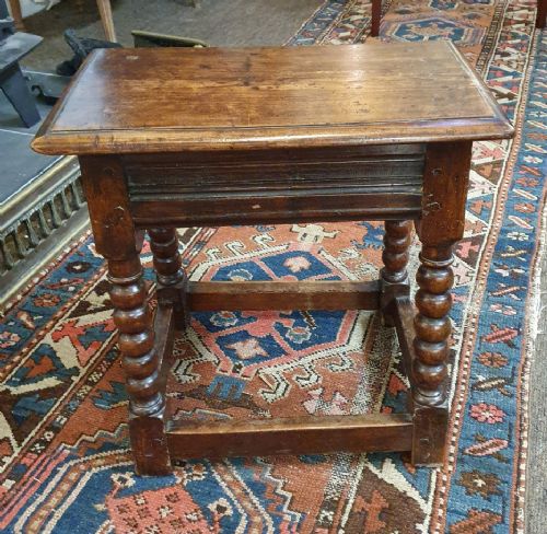 Early 18th Century Fruitwood Joint Stool