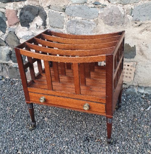 George 3rd Mahogany Canterbury / Magazine Holder