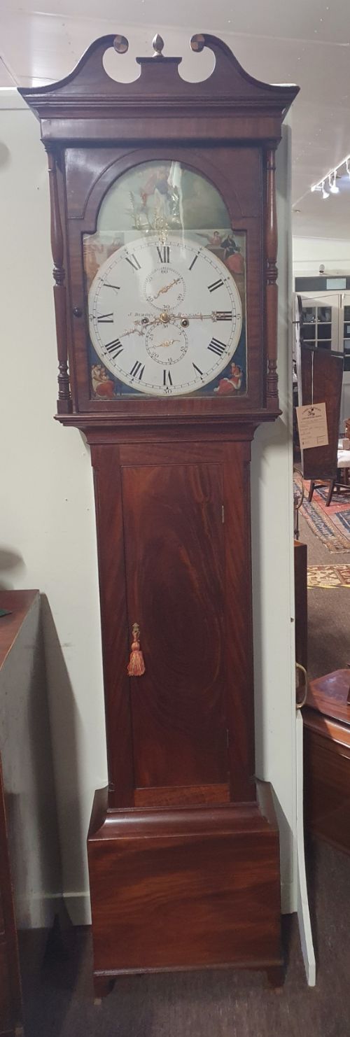 8 Day Mahogany Bolton Longcase Clock
