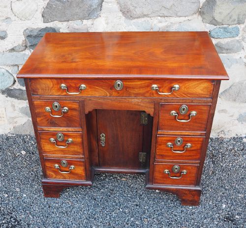 Small 18th Century Mahogany Kneehole Desk