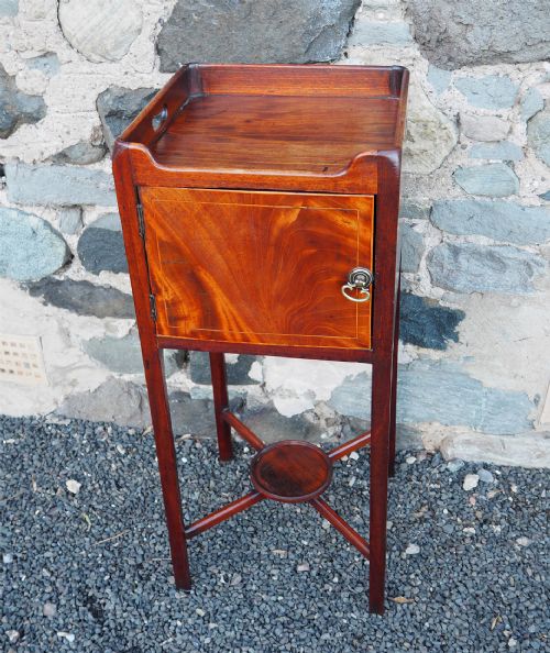 Good Georgian Mahogany Bedside Cabinet