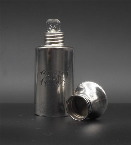 LADIES SILVER SCENT BOTTLE COMPLETE LONDON - ADDITIONAL PHOTO 2
