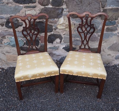 fig 1. Pair of Georgian Chippendale Hand Chairs