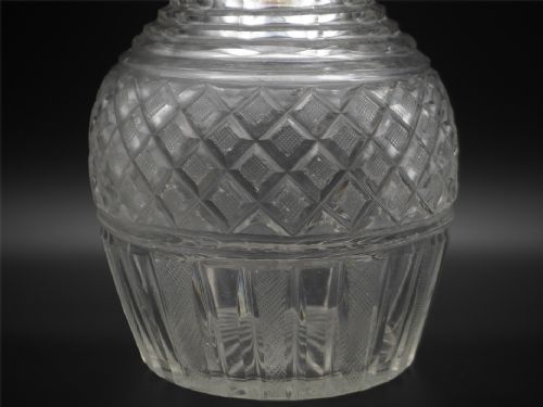 LARGE GEORGIAN CUT GLASS DECANTER COASTER - ADDITIONAL PHOTO 6