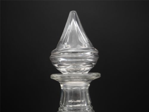 LARGE GEORGIAN CUT GLASS DECANTER COASTER - ADDITIONAL PHOTO 7