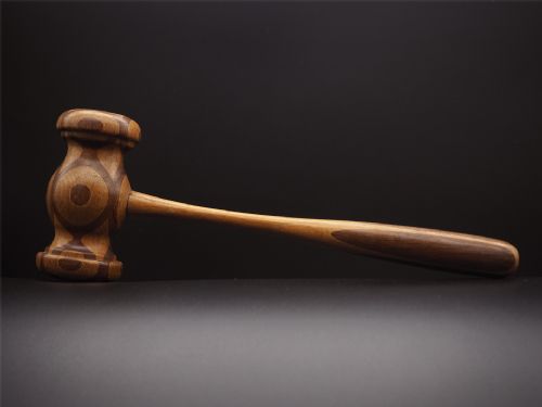 Fine 19th Century Treen Wooden Gavel