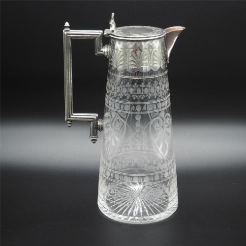 Beautiful Victorian Cut Glass Claret Jug